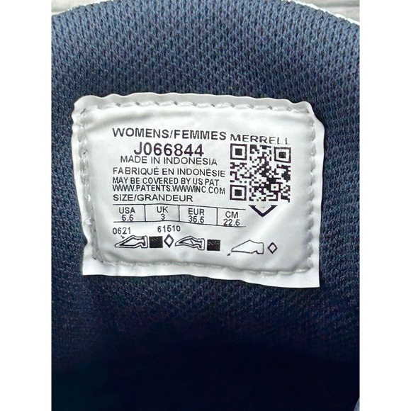 Merrell Antora 2 Womens Sz 5.5 Navy Mint Trail Running Shoes QFORM2 Vibram - Picture 11 of 12